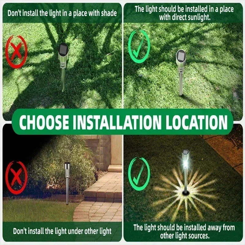 Vabena Solar Garden Lights Outdoor - Waterproof LED Landscape Pathway Lamps (10/20/30 Pcs)