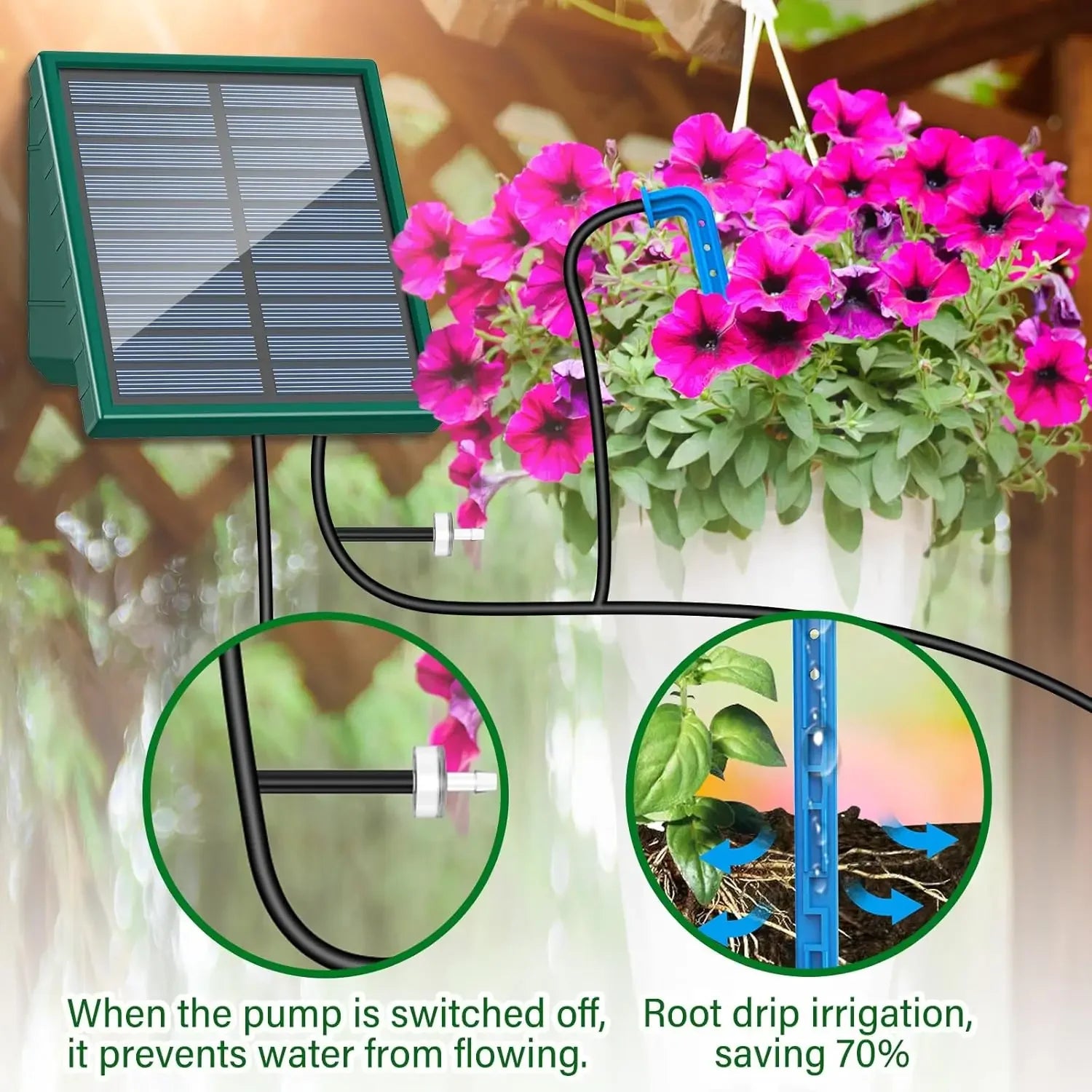 Solar Automatic Drip Irrigation System for Garden & Balcony