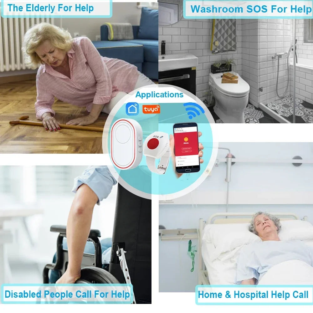 Tuya Wireless SOS Panic Button | Emergency Alert System