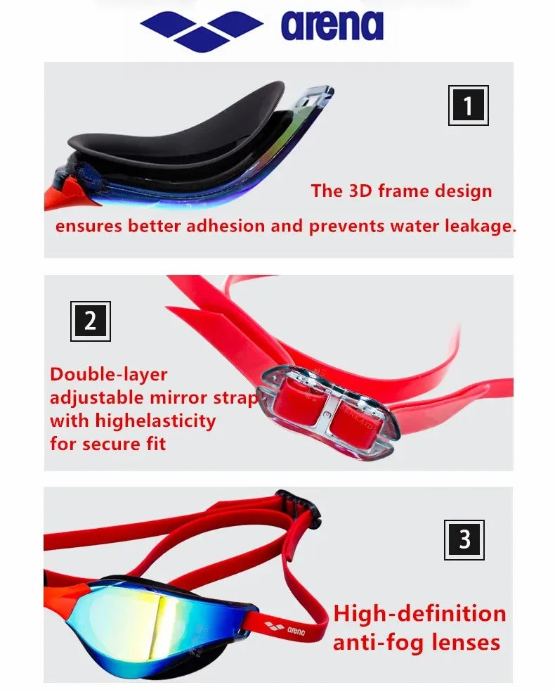 Aremd 25 Year Pro Racing Swimming Goggles - Waterproof Anti-Fog UV400