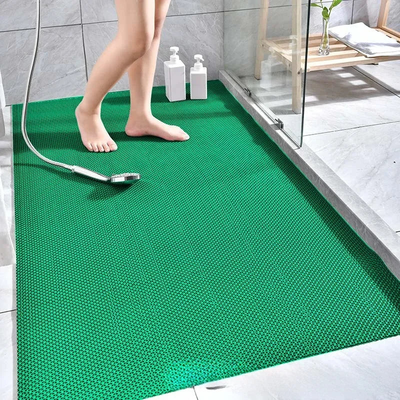 Non-Slip PVC Floor Mats for Kitchen, Bathroom, Outdoor & Pool - Waterproof & Dirt-Resistant