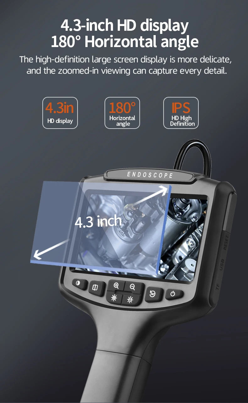 1080p Dual Lens Car Borescope - Automotive Inspection Endoscope Camera