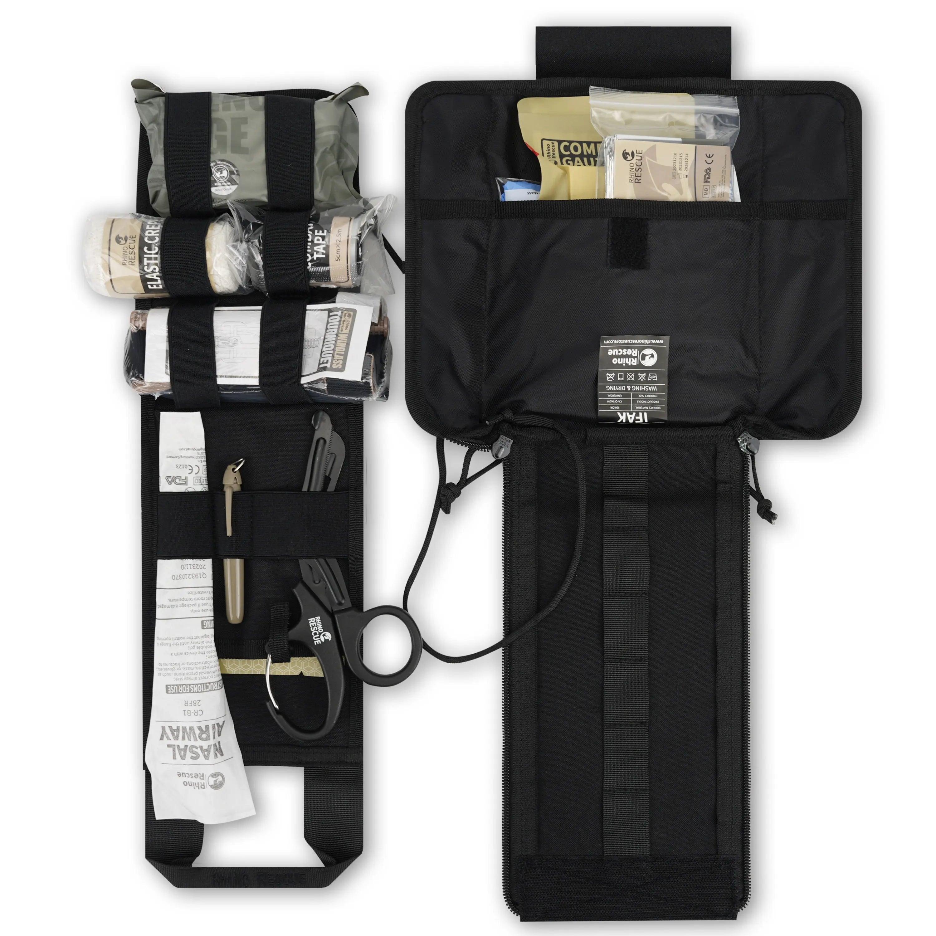 Rhino Rescue 002M IFAK Pouch with Molle - Outdoor Survival First Aid Kit