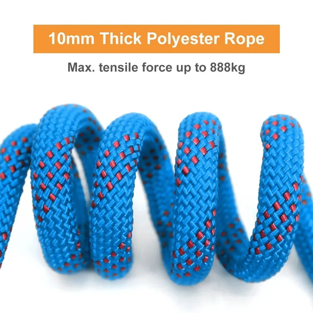 Tomshoo 10mm Static Climbing Rope | Fire Rescue & Safety Escape