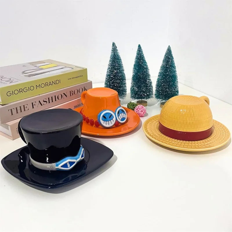 Anime Hat Ceramic Mug & Plate Gift Set - Fandom Present