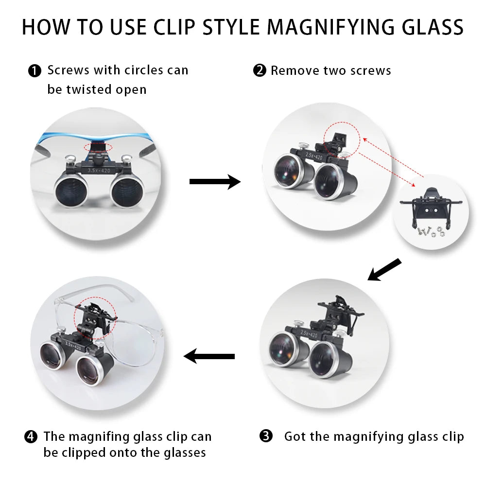 Dentistry Binocular Magnifier 2.5X/3.5X - Ultralight Dental Loupes
