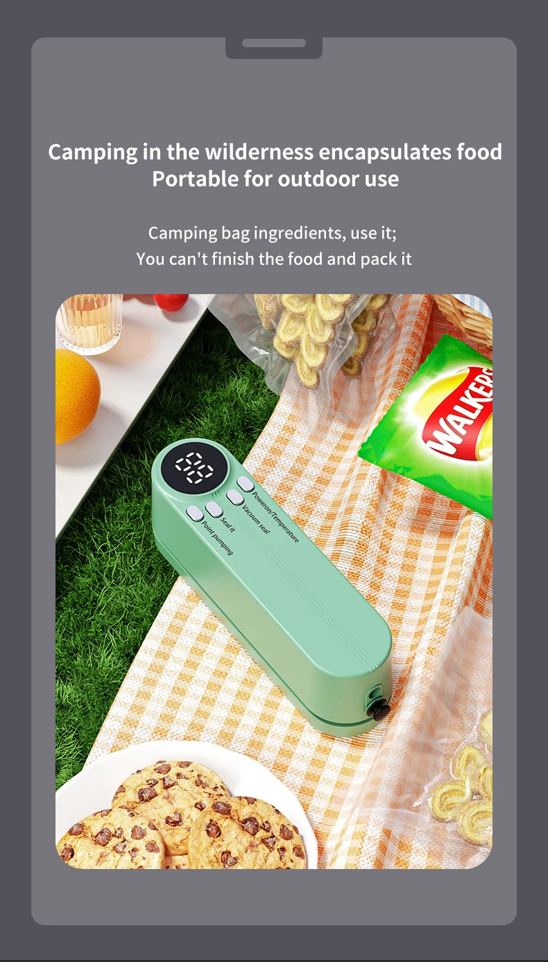 Mini Wireless Automatic Vacuum Sealer for Food Preservation | Freshness Keeper