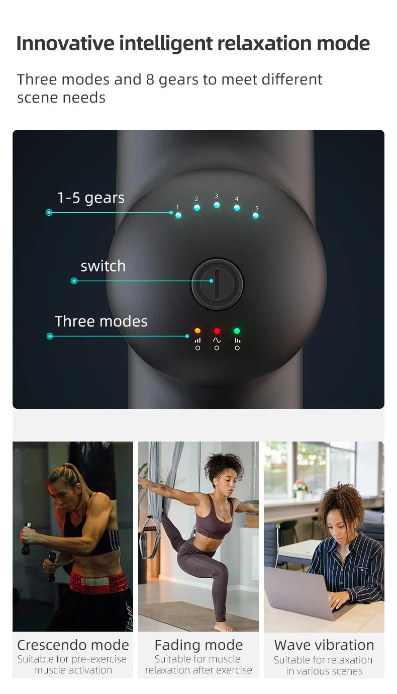 Booster Massage Gun - Electric Neck & Body Fascia Massager for Muscle Recovery
