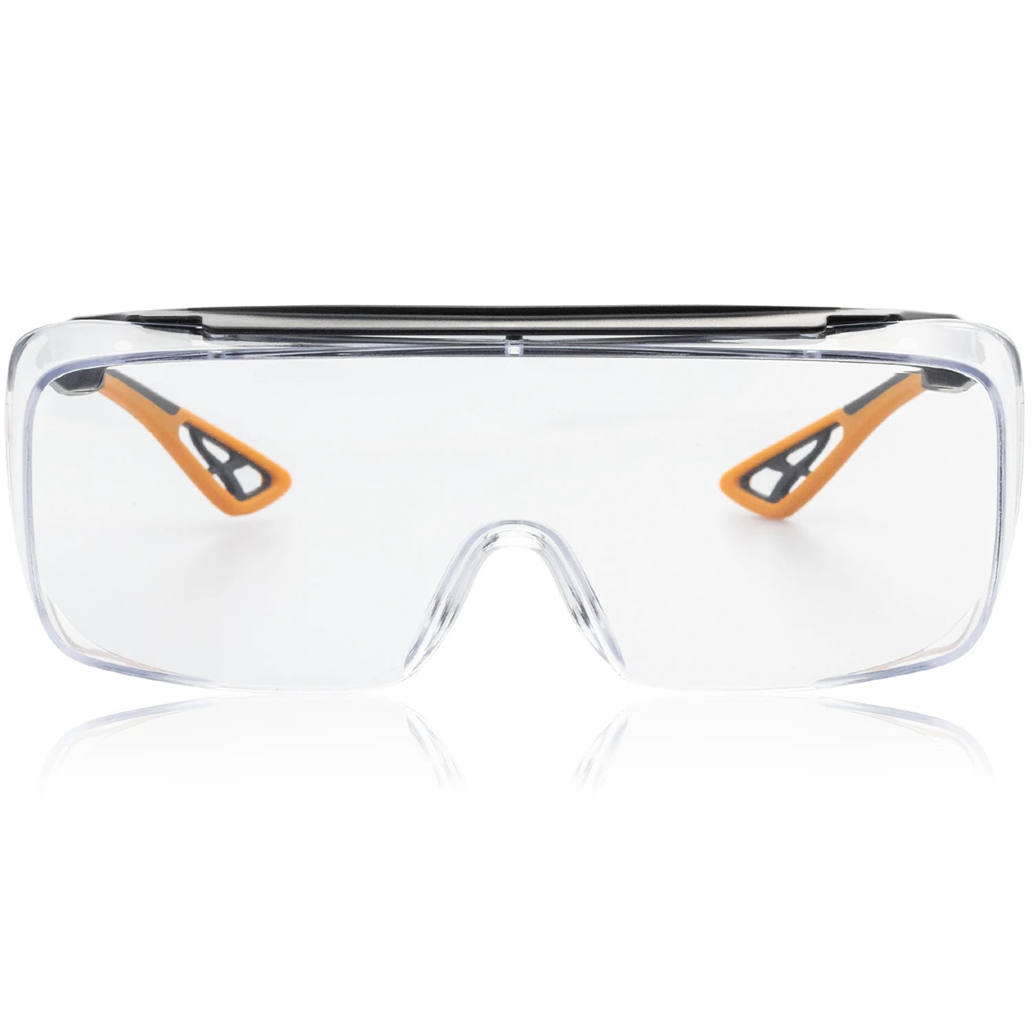 Vabena HM6 Adjustable Safety Glasses Over Glasses - ANSI Z87.1 Anti-Fog & Scratch Resistant