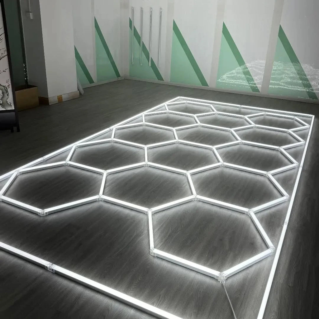 Garage Hexagon LED Light 50000H 6500K Ultra Bright