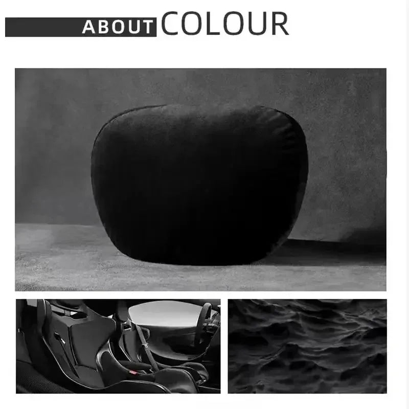 Premium Car Headrest Neck Support Pillow - Maybach S-Class Design, Universal Fit