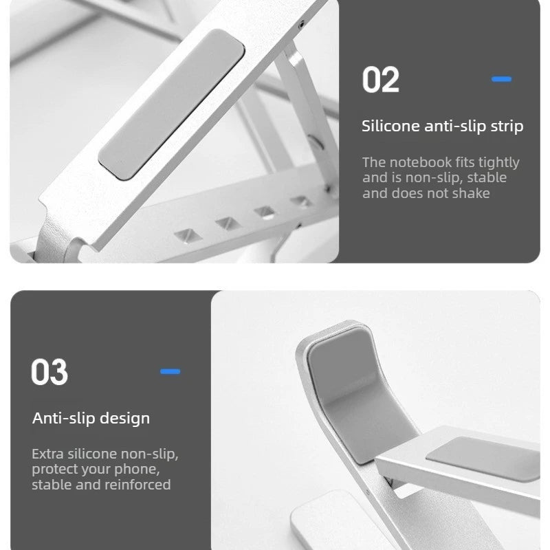 Dawndesslo Ergonomic Laptop Stand - Adjustable Desk Holder