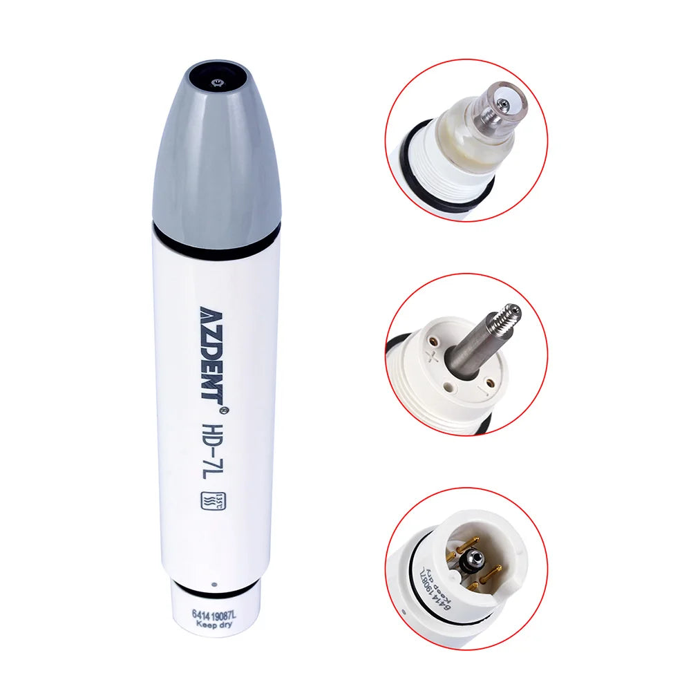 AZDENT Dental Ultrasonic Piezo Scaler Handpiece – 135° Sterilizable, Compatible with SATELEC, DTE, WOODPECKER, EMS, VRN
