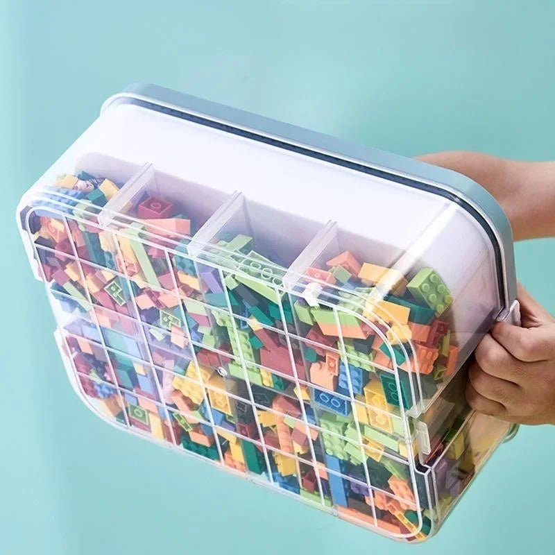Lego Storage Box | Kids Toy Organizer | Building Block Sort Container