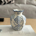 Exquisite Hand-Painted Blue & White Porcelain Vase | Luxury Home Decor