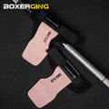 Vabena Cowhide Gym Gloves Grips - Anti-Skid Palm Protection for Weightlifting