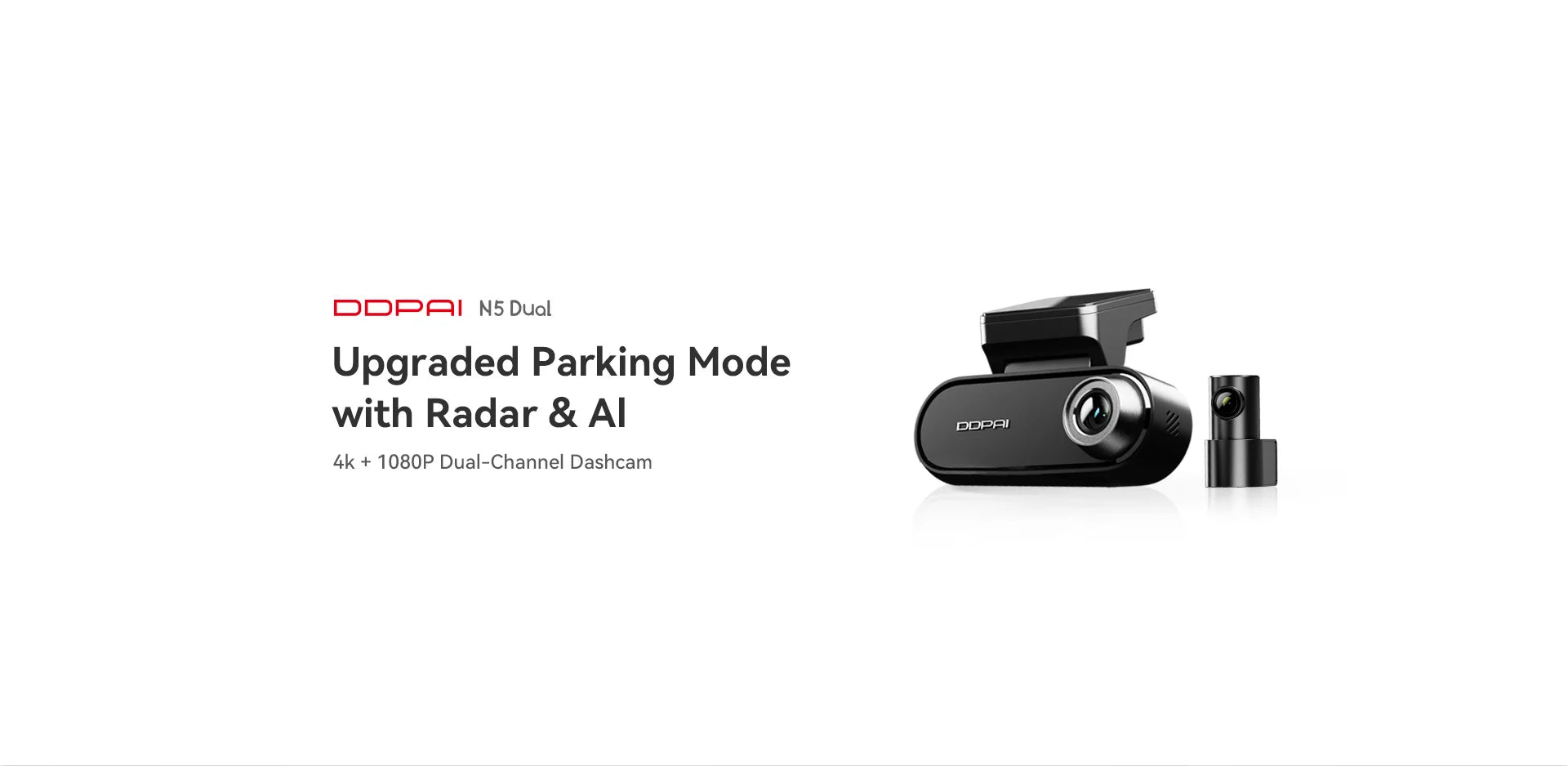DDPAI N5 Dual 4K Dash Cam - Front & Rear, NightVIS, ADAS, GPS
