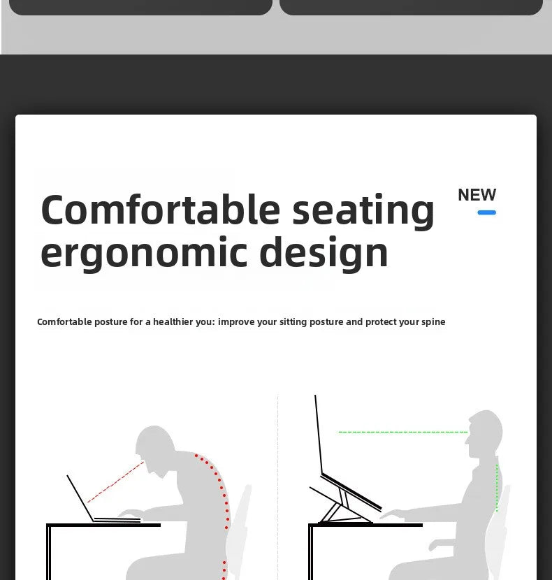 Dawndesslo Ergonomic Laptop Stand - Adjustable Desk Holder