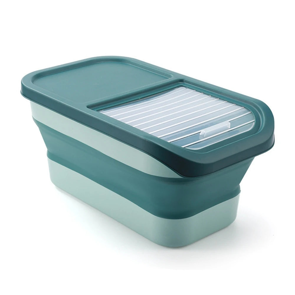 Airtight Collapsible Pet Food Storage Container - 13/33LB Dry Dog Cat Food Box