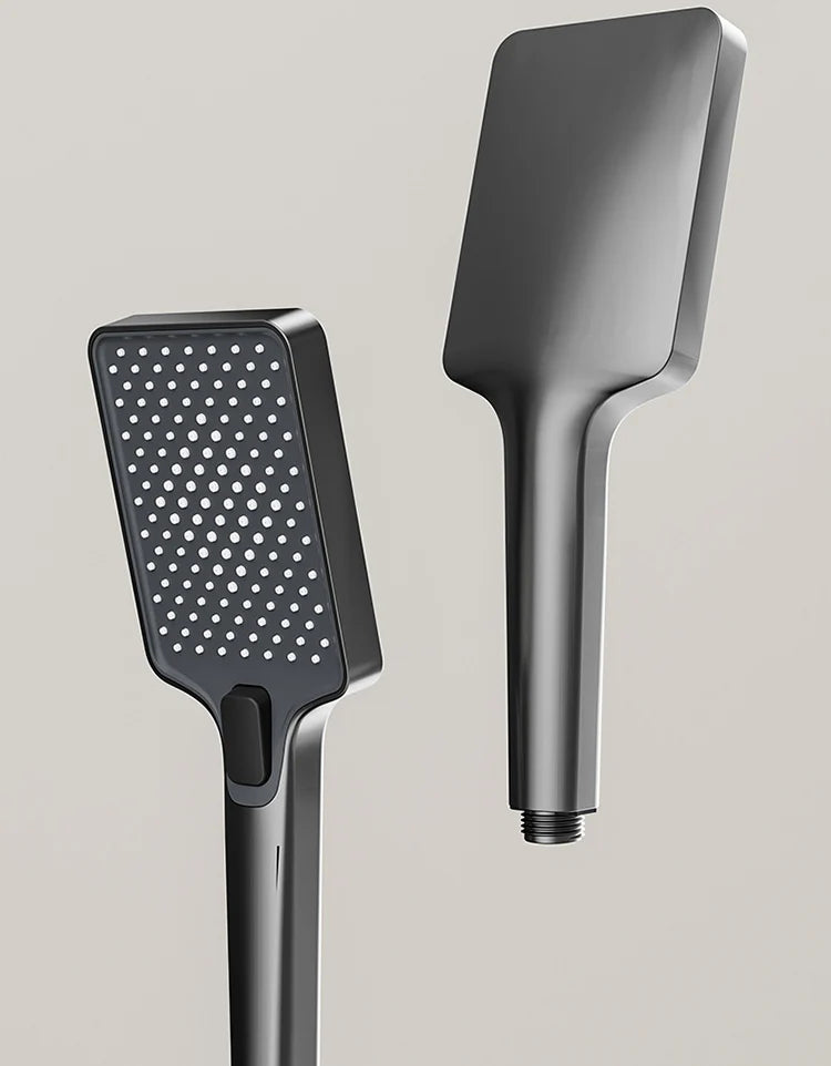 Vabena Grey Piano Button Digital Display Rain Shower System with Ambient Light