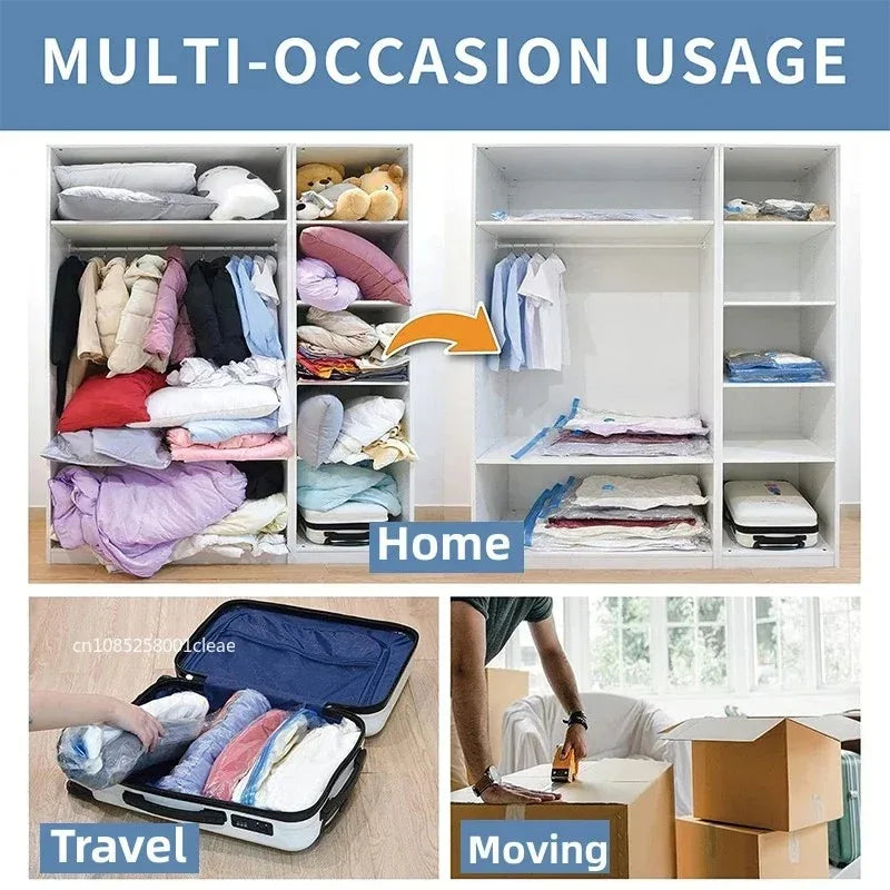 Vacuum Storage Bags 1-10 Pack | Space Saver for Comforters & Travel