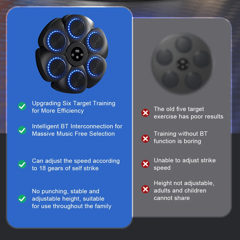 Smart Music Boxing Machine | Interactive Home Fitness Trainer