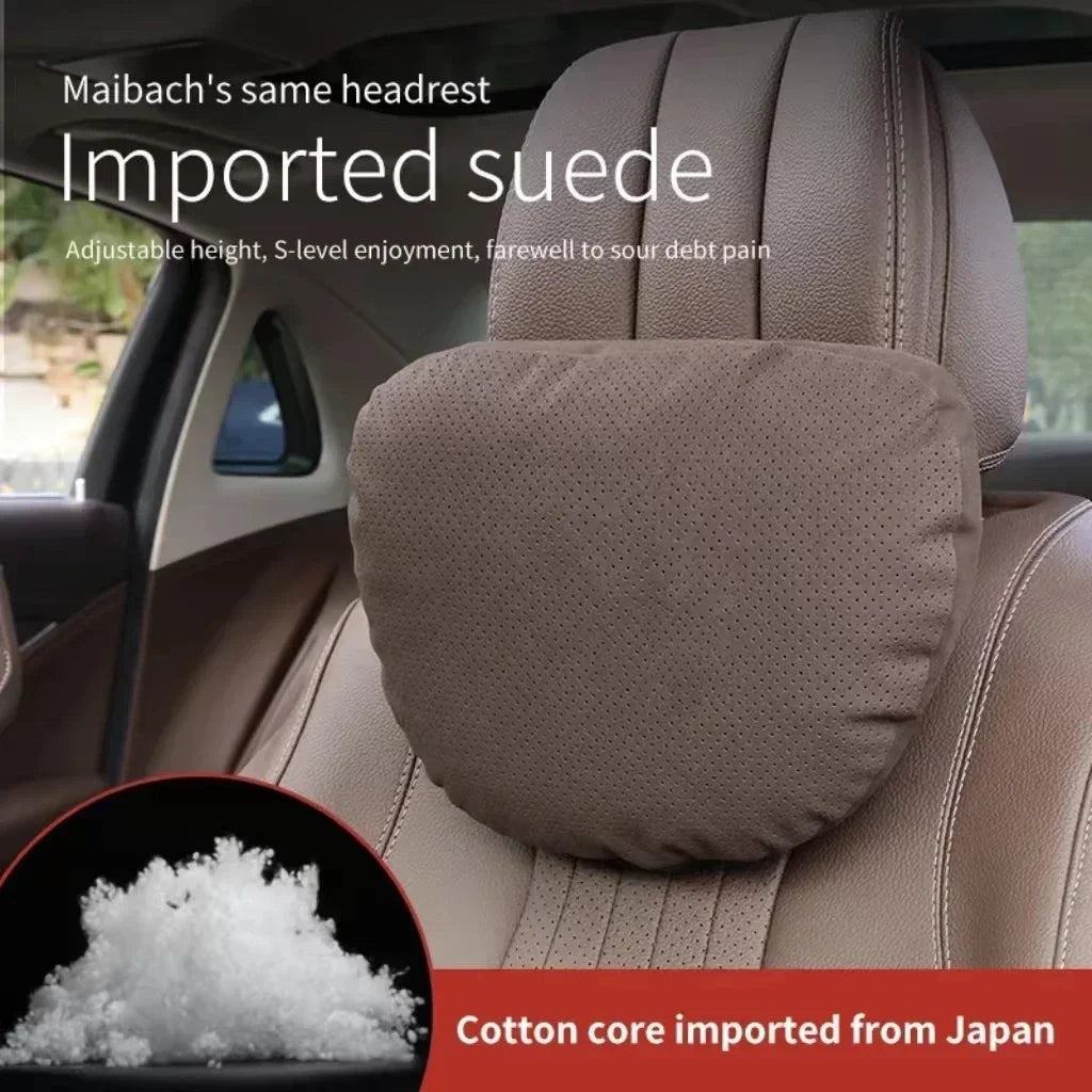 Premium Car Neck Support Pillow | Soft & Breathable Headrest Cushion | Maybach S Class Design