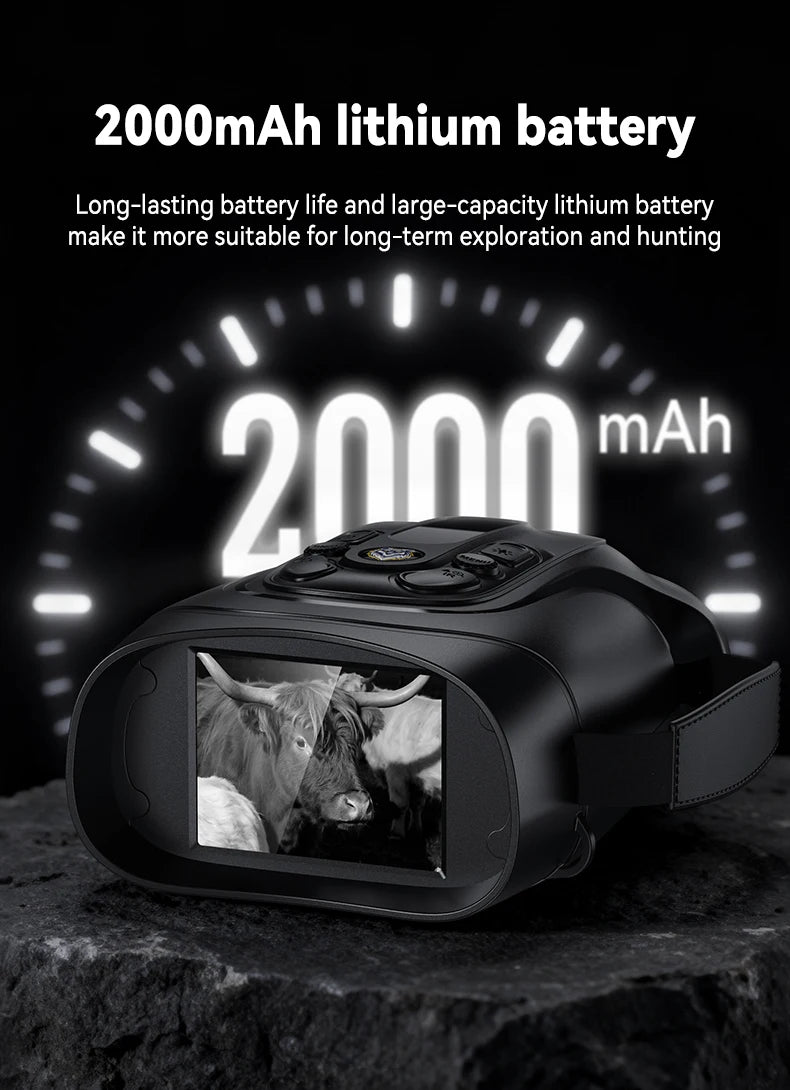 10X Digital Night Vision Binoculars Goggles - 5W IR 800M Full Dark Video