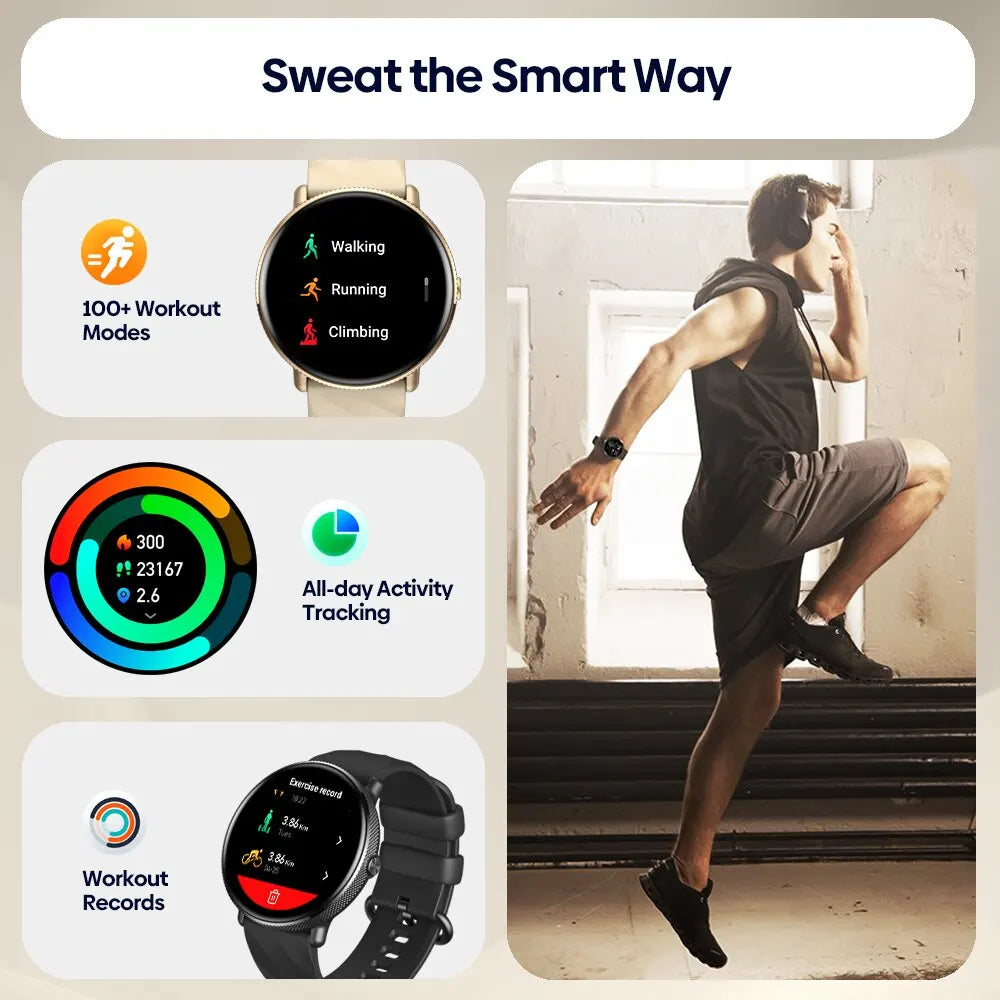 Zeblaze GTR 3 Pro: Voice Calling Smart Watch with AMOLED Display & 316L Steel Frame