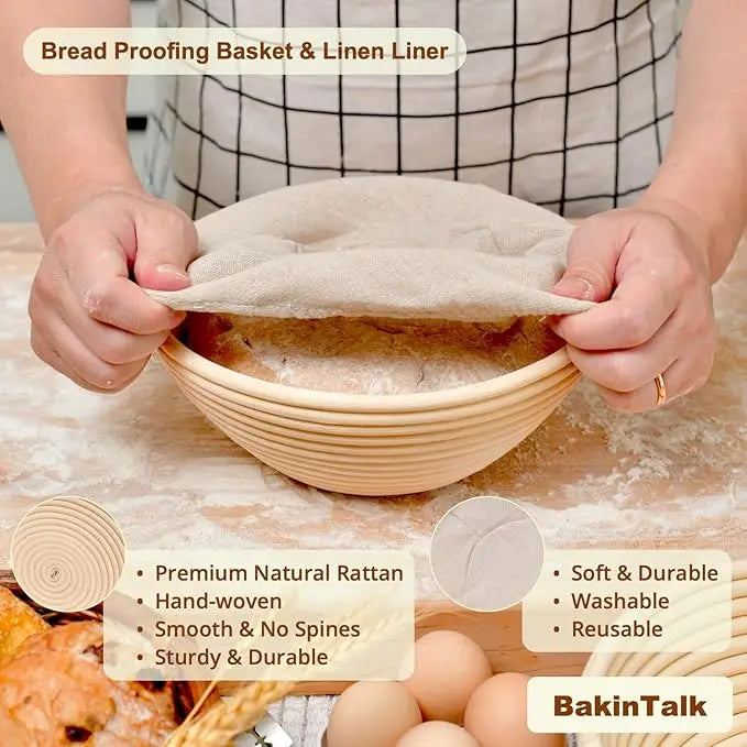 Professional Sourdough Baking Tools Set - Starter Jar, Mat & Knife