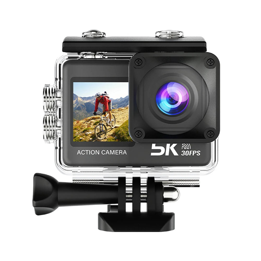 Sony IMX576 5K 4K 60FPS Waterproof 48MP Wi-Fi Action Camera for Adventure