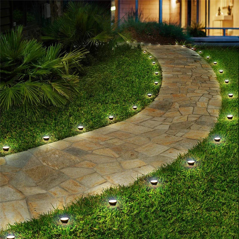 10-in-1 RGB Solar Garden Spotlights - IP65 Waterproof Outdoor Lights