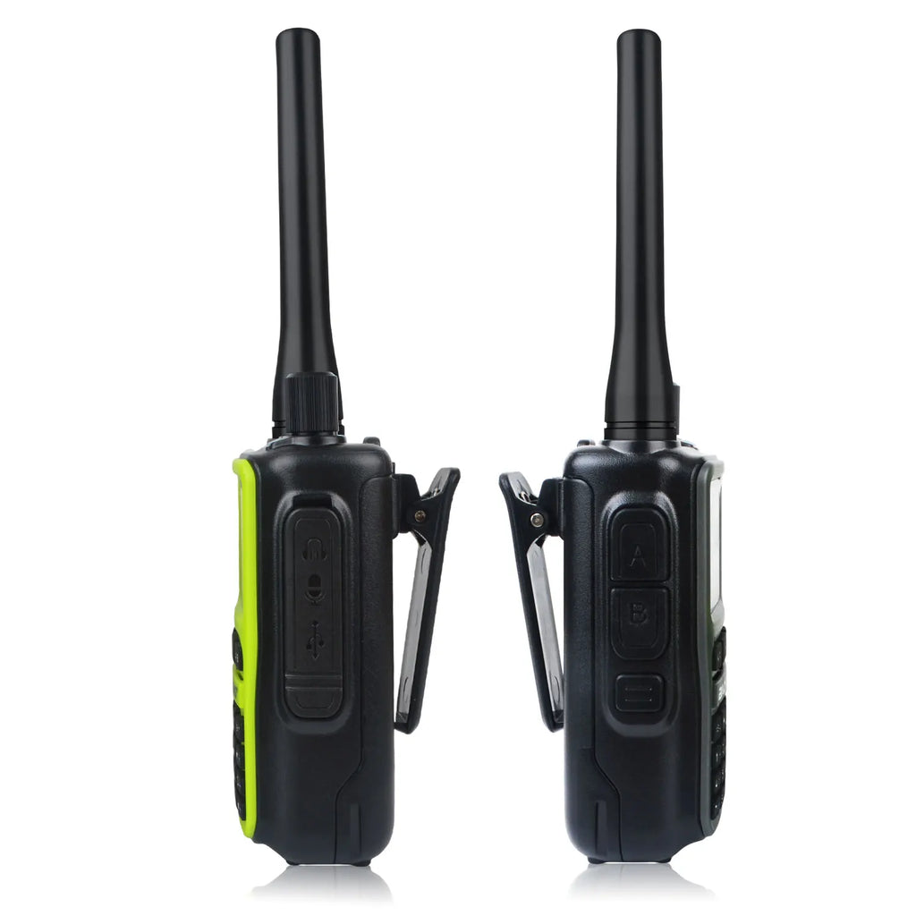 Baofeng UV-5R Mini 2PCS Dual Band Walkie Talkie - Compact 5W Amateur Radio with Air Band Rx & Type-C