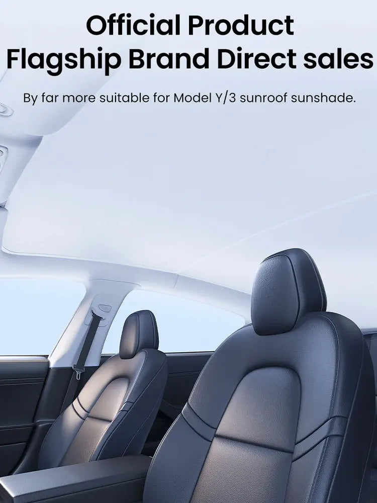 Tesla Model 3 Highland 2026 & Model Y Sunroof Sunshades | Ice Cloth Heat Blocker