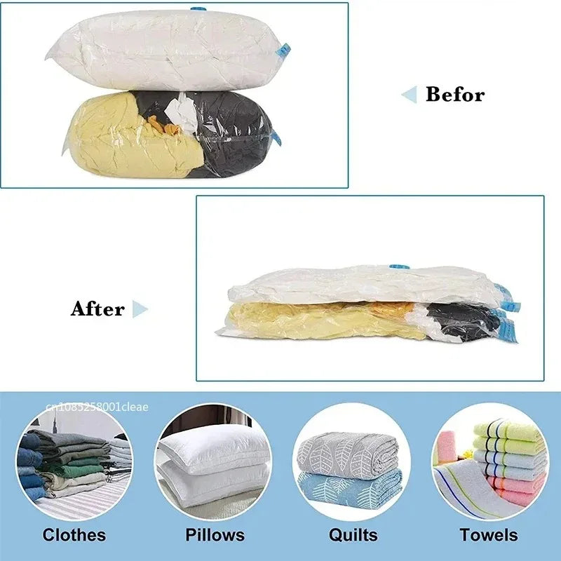 Vacuum Storage Bags 1-10 Pack | Space Saver for Comforters & Travel