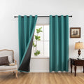 1panel Solid 100% Blackout Curtains with Grommets - Total Privacy Drapes