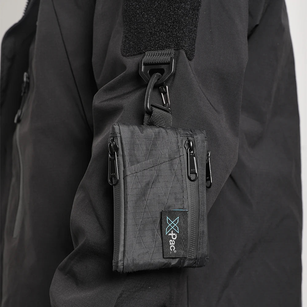 EDC X-PAC 5-Pocket Multi Pouch Wallet with YKK Zipper & Keychain