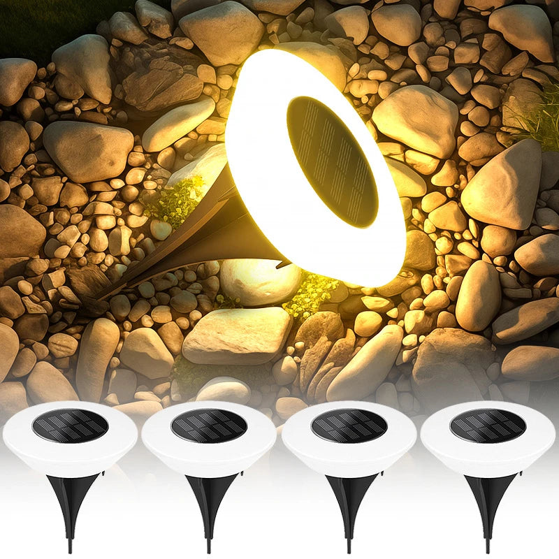 SHENZHITECH Solar Ground Lights - High-Efficiency Landscape Lighting