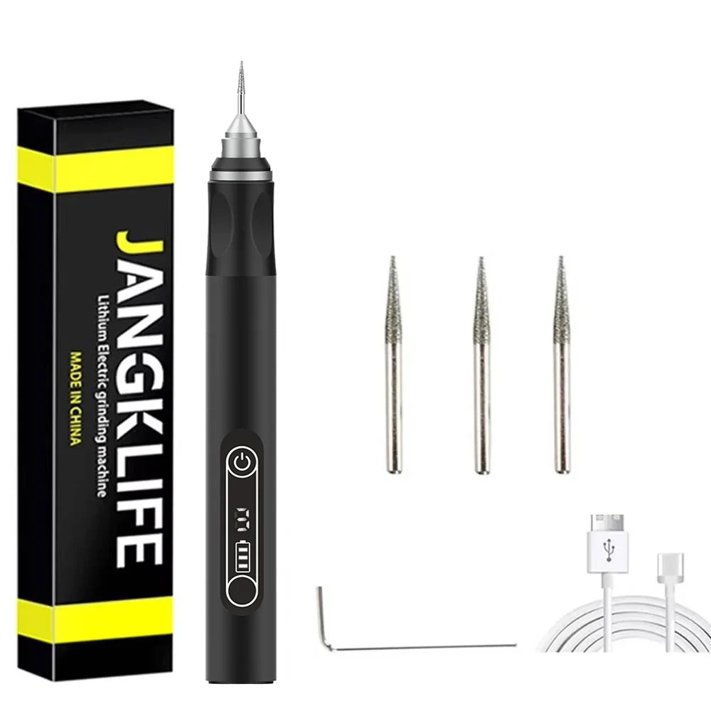JANGKLIFE USB Cordless Rotary Tool Kit - Engraving Pen for Wood, Metal, Jewelry, Glass
