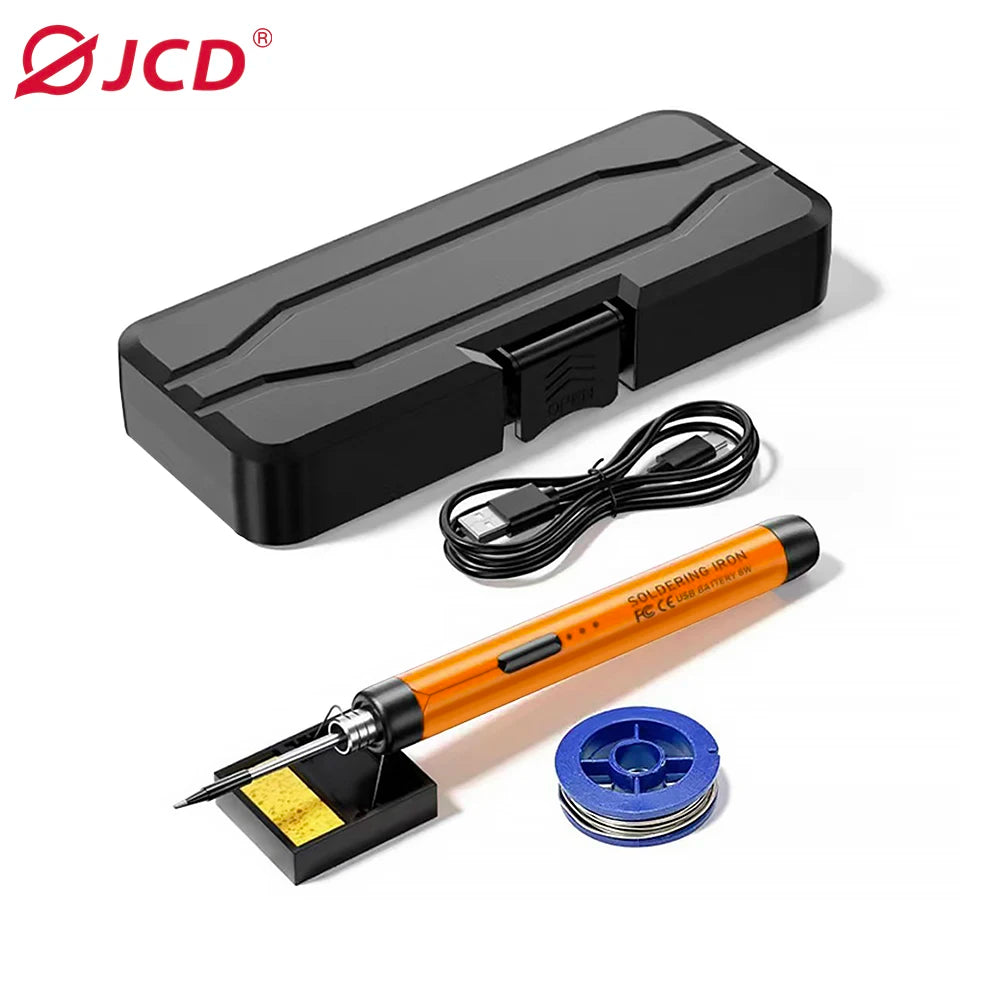 Cordless USB Digital Soldering Iron - Adjustable Temp 300-450°C Type-C 1000mAh