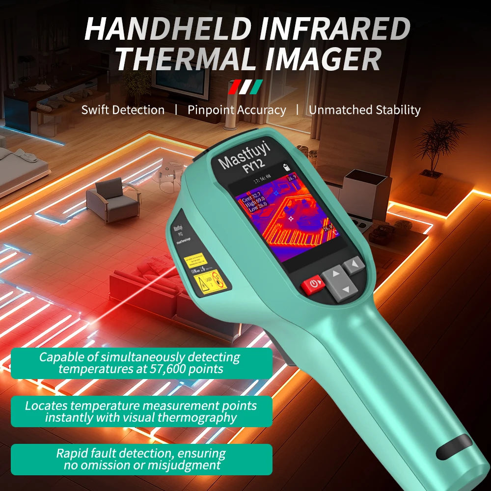 MASTFUYI Rechargeable Thermal Camera -20°C~550°C | Waterproof Handheld Imager