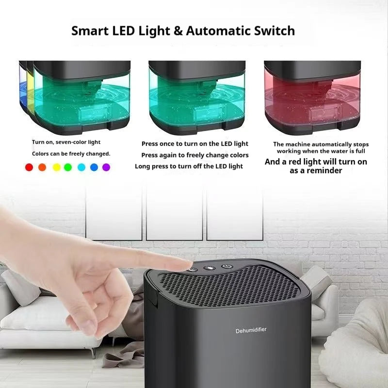 Homefish Portable Mute Dehumidifier | Moisture Absorber & Air Dryer for Home, Office
