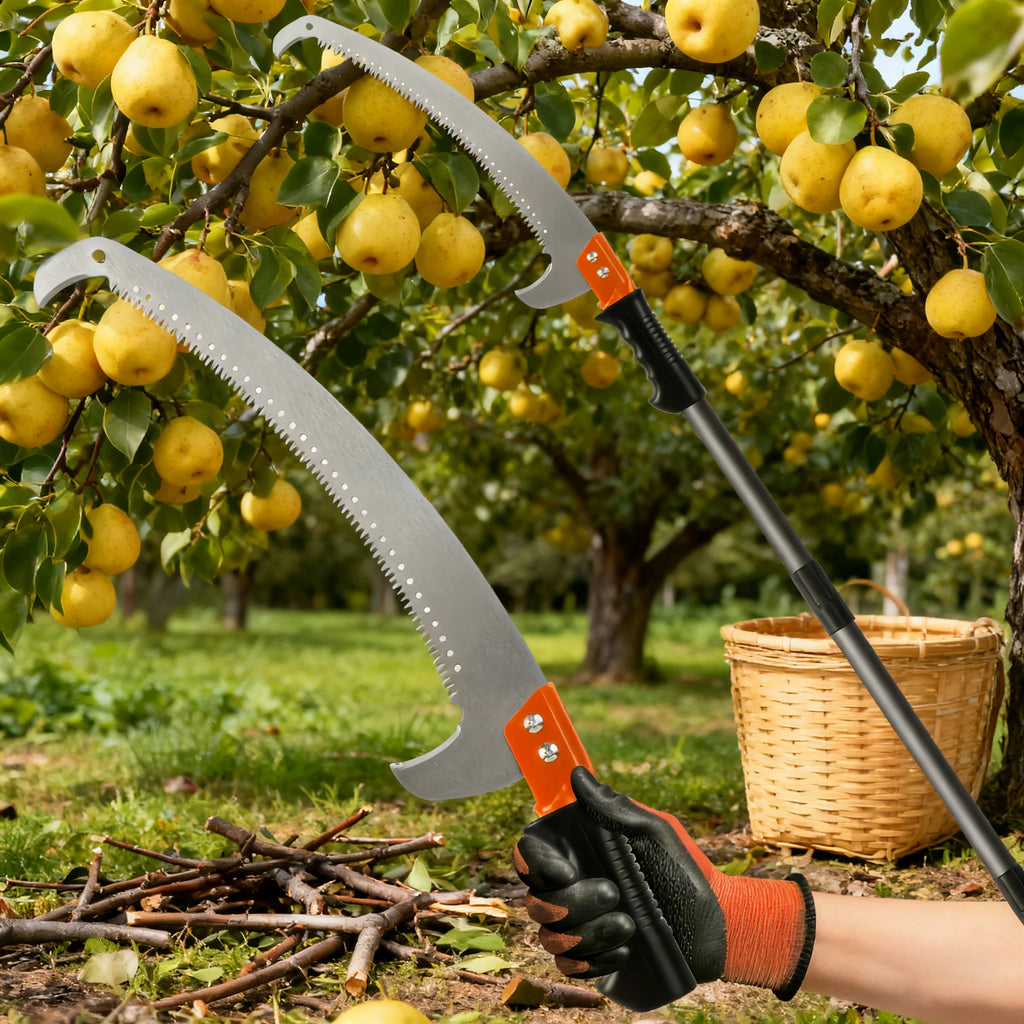 Telescopic Double-Hook Pruning Saw - Multi-functional Garden Tool