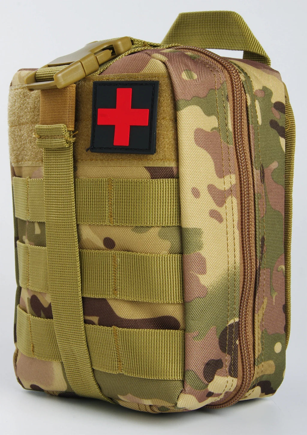 Tactical IFAK First Aid Survival Kit - 18 EMT Emergency Items MOLLE Pouch