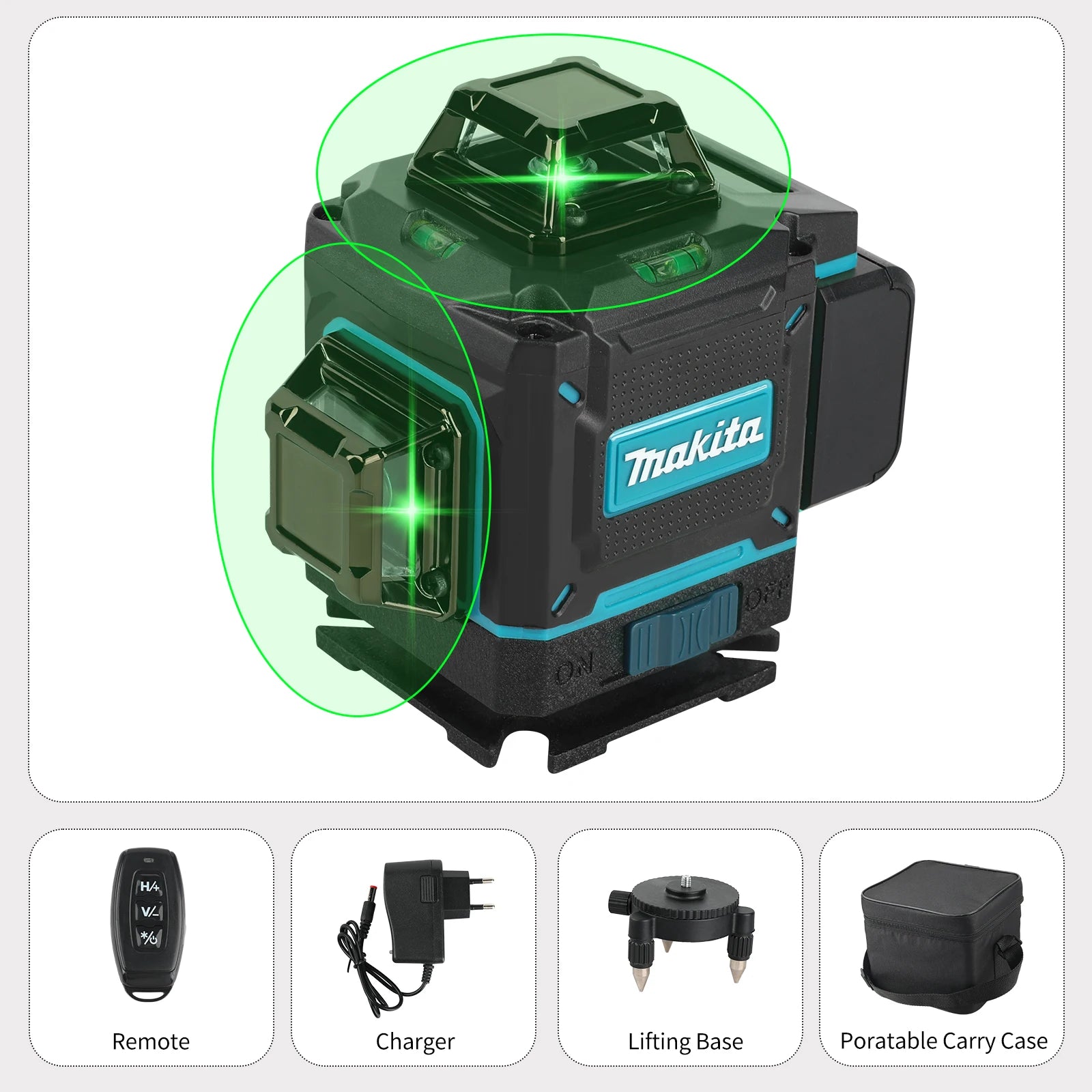 2026 Makita X4 16-Line 4D Outdoor Laser Level - Precision Grading & Layout