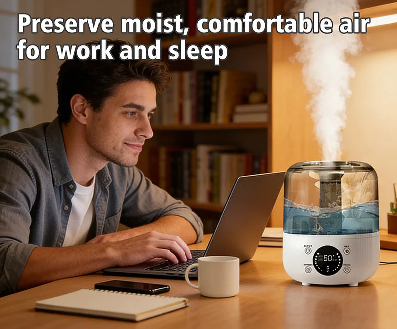 JFBONIN Dual Mist Essential Oil Humidifier for Home & Office
