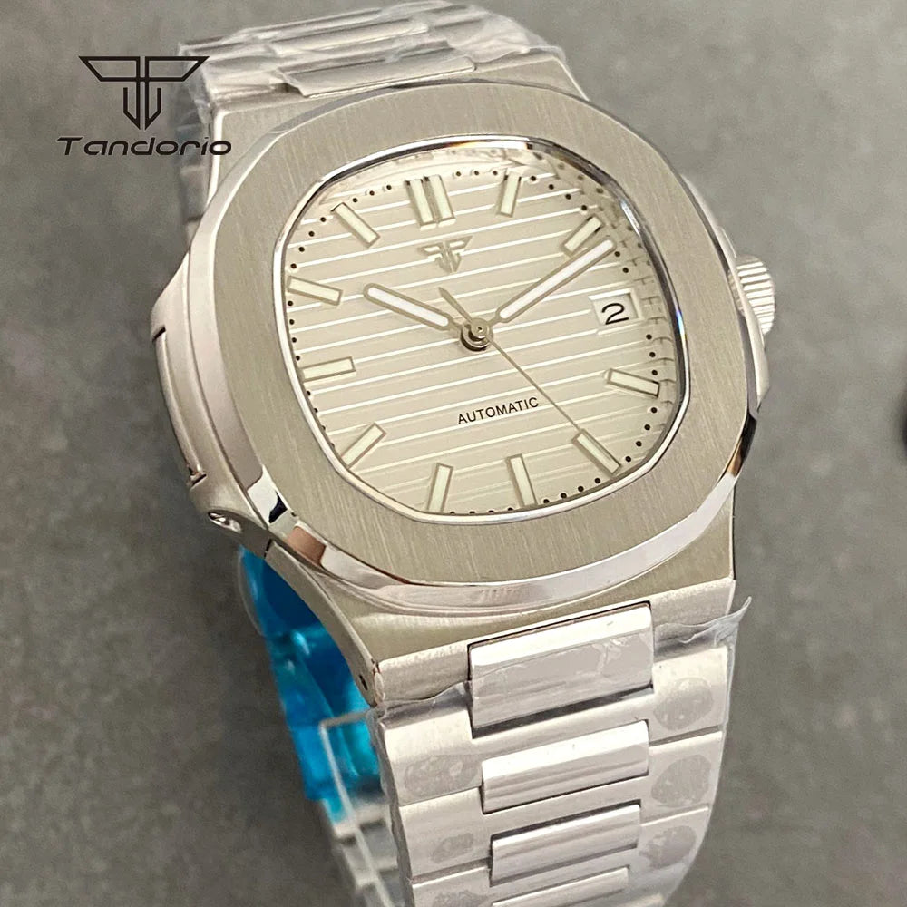 Tandorio Square Automatic Watch - Sapphire, Lume, NH35