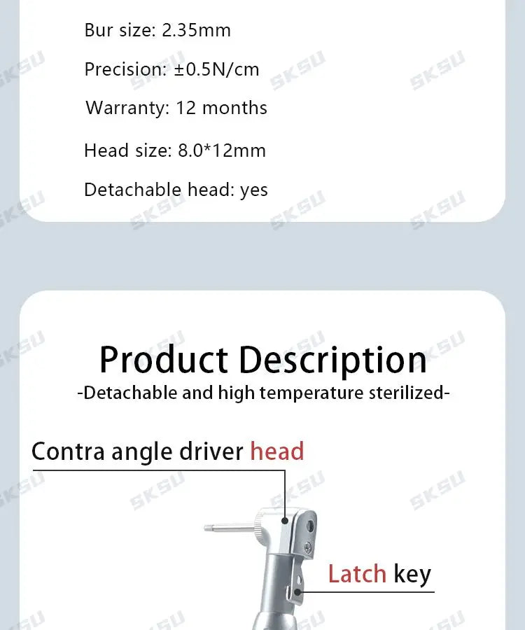 Dental Implant Universal Torque Wrench Screwdriver Kit - Prosthetic Repair Tools