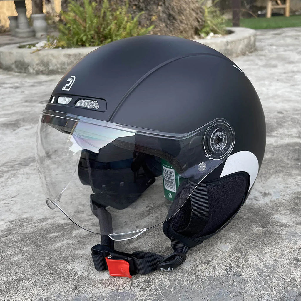PEMILA Cycling Helmet with Goggles, Ear Protection & Reflective Safety - Adult MTB Road E-Bike