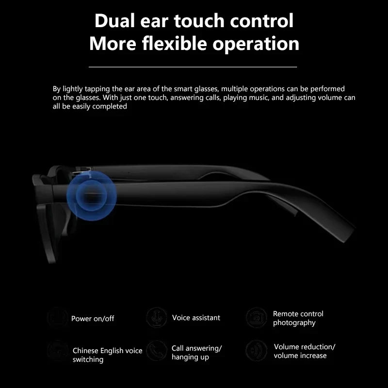 Lenovo AI Smart Camera Glasses - Hands-Free Live Capture & Streaming